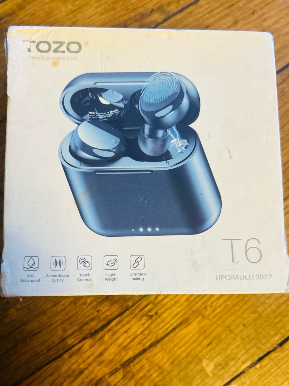 TOZO T6 Wireless Earbuds in Black - True Wireless Stereo Earbuds